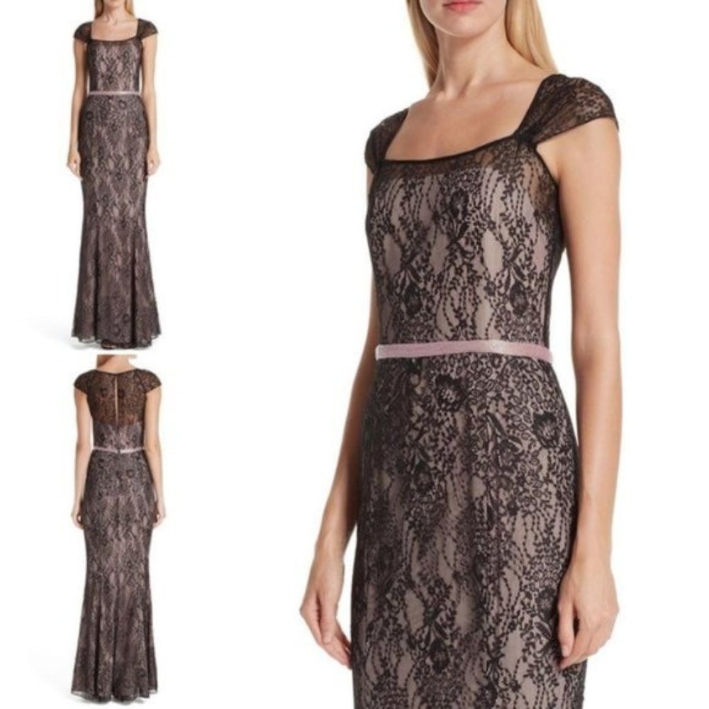 Elegant Black Lace Maxi Dress